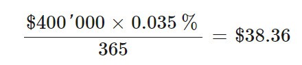 Daily Interest Example